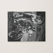 Puzzle Fille de pin-up de moto (Horizontal)