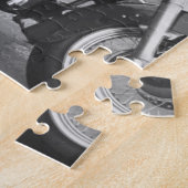 Puzzle Fille de pin-up de motocyclette (Côté)