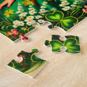 Puzzle Fille de pin-up rétro de mars Saint-Patrick (Côté)