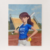 Puzzle Fille de softball (Vertical)