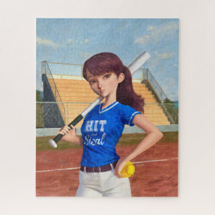 Puzzle Fille de softball