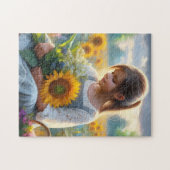 Puzzle Fille de tournesol (Horizontal)