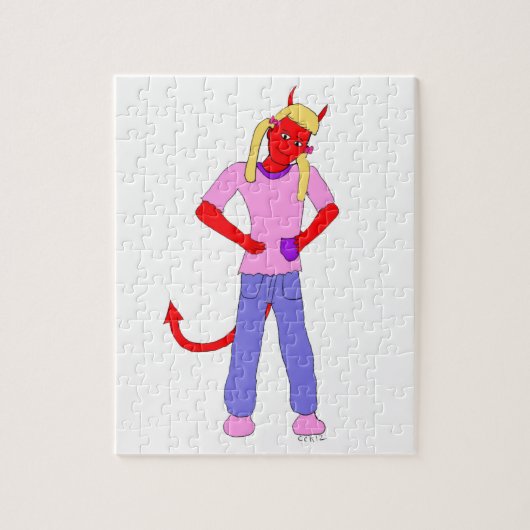 Puzzle fille diabolique (Vertical)