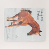 Puzzle Fille du 18e anniversaire. (Horizontal)