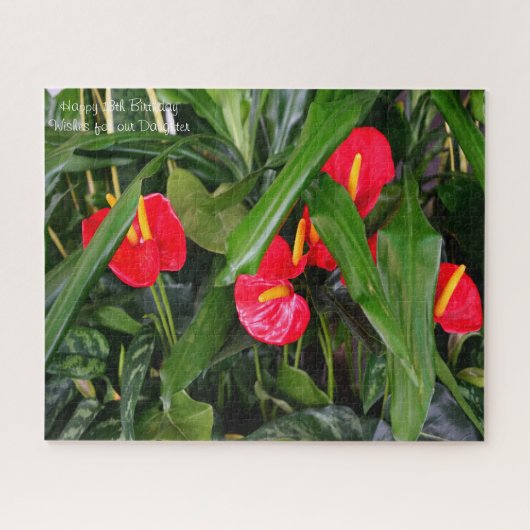 Puzzle Fille du 18e anniversaire. (Horizontal)