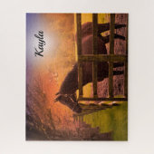 Puzzle Fille du cheval (Vertical)
