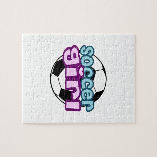 Puzzle Fille du football (Horizontal)