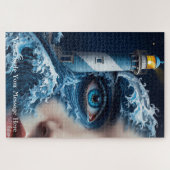 Puzzle Fille du phare oeuvre d'art abstraite (Horizontal)