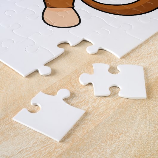 Puzzle Fille en costume comme singe (Côté)