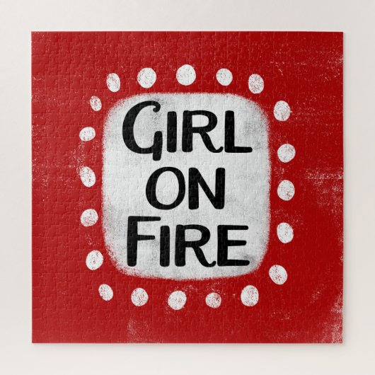 Puzzle Fille En Feu (Vertical)