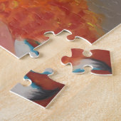 Puzzle Fille en feu, Femme noire, Cheveux orange (Côté)