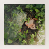 Puzzle Fille endormie dans la forêt Anime (Horizontal)