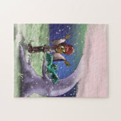 Puzzle Fille et hibou afro-américain (Horizontal)