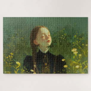 Puzzle Fille et lumière du soleil