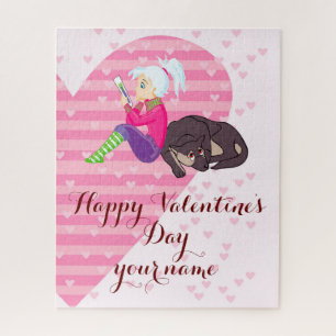 Puzzle Fille Être amoureuse