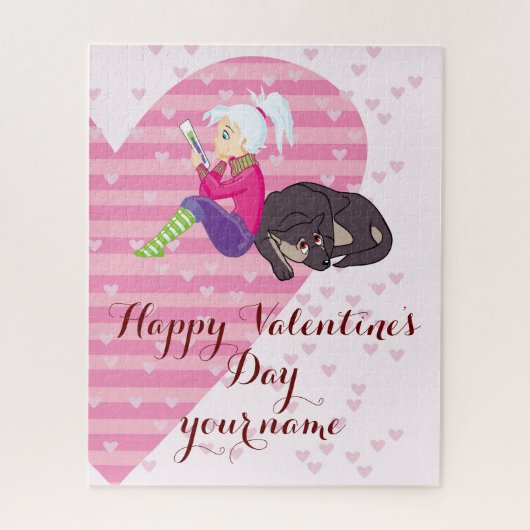 Puzzle Fille Être amoureuse (Vertical)