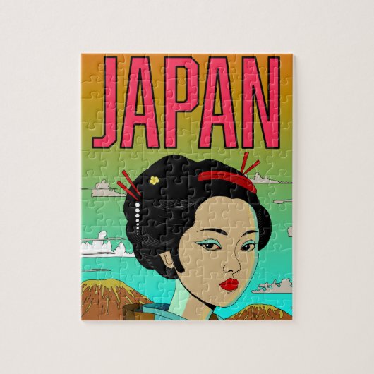Puzzle Fille Geisha Sois Belle (Vertical)