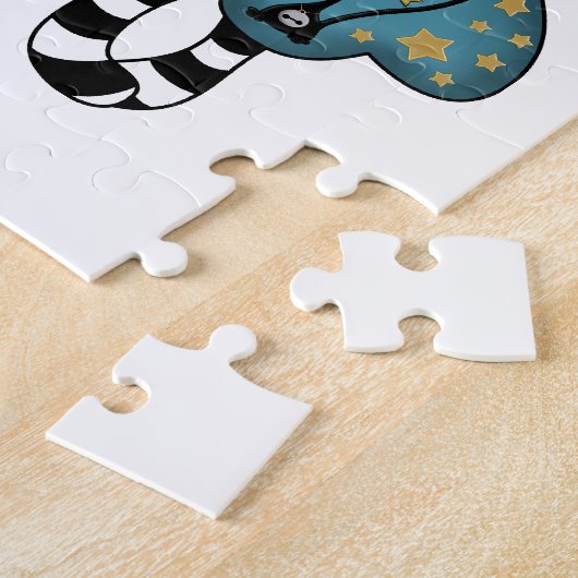 Puzzle Fille Girly de Goth avec le chat noir (Côté)