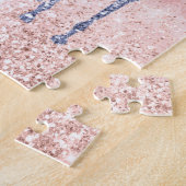 Puzzle Fille Glam Blush rose violet Parties scintillant U (Côté)