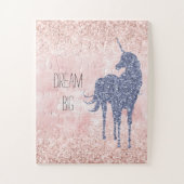 Puzzle Fille Glam Blush rose violet Parties scintillant U (Vertical)