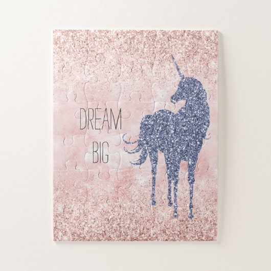 Puzzle Fille Glam Blush rose violet Parties scintillant U (Vertical)