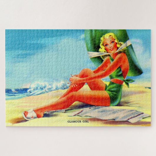 Puzzle Fille glamour des années 1940 (Horizontal)