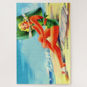 Puzzle Fille glamour des années 1940 (Vertical)