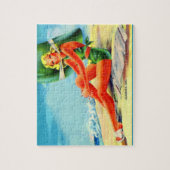 Puzzle Fille glamour des années 1940 (Vertical)