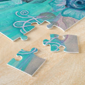Puzzle Fille gothique douce avec le lapin (Côté)