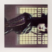 Puzzle Fille gothique Steampunk Yeux de couleur différent (Horizontal)