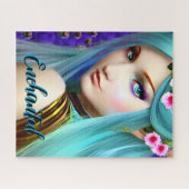 Puzzle Fille jolie conte de fées enchanté  (Horizontal)