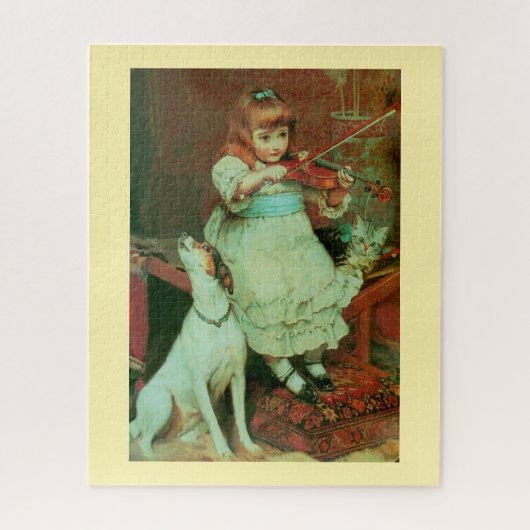 Puzzle Fille jouant du violon (Vertical)