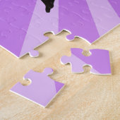 Puzzle Fille Jouant Volleyball Cute Rose Nom et numéro (Côté)