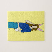 Puzzle fille lapin (Horizontal)