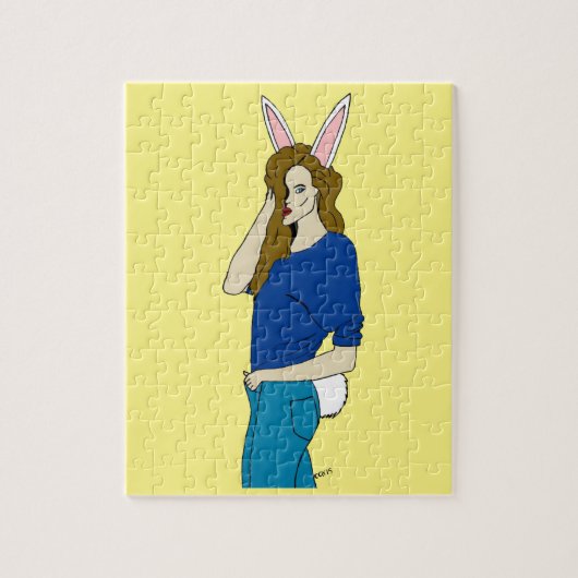 Puzzle fille lapin (Vertical)