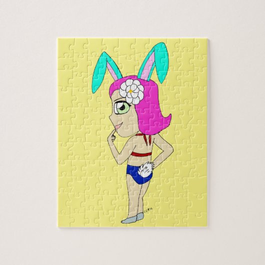 Puzzle fille lapin chibi (Vertical)