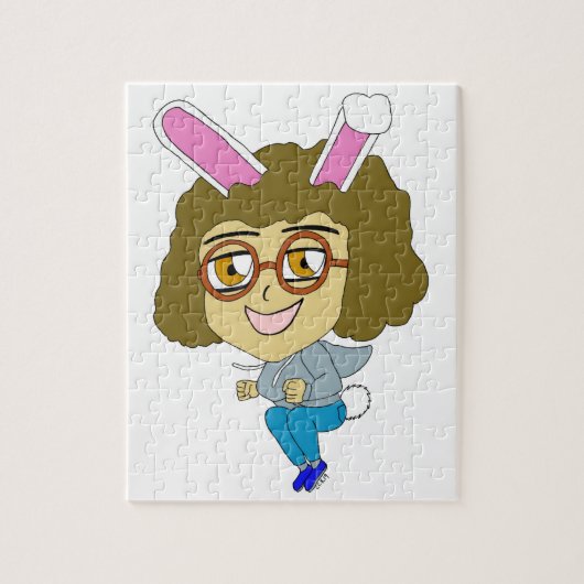 Puzzle fille lapin chibi (Vertical)