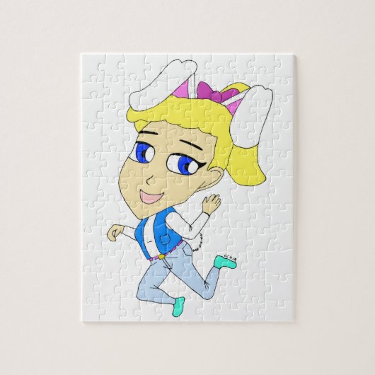 Puzzle fille lapin chibi (Vertical)