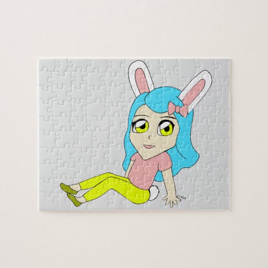 Puzzle fille lapin chibi (Horizontal)