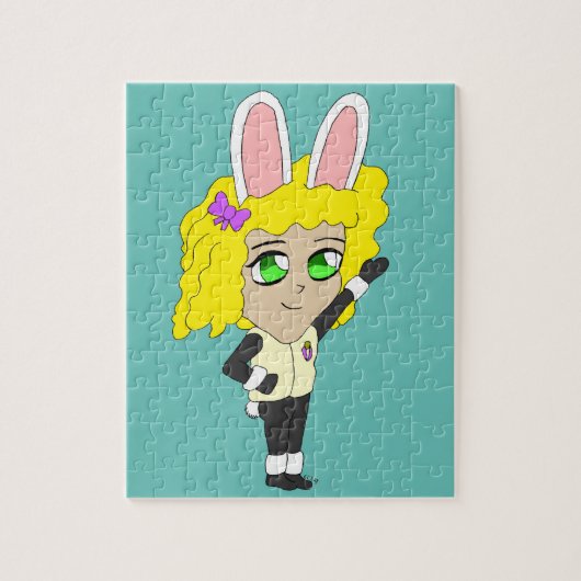 Puzzle fille lapin chibi (Vertical)