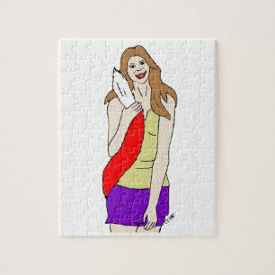 Puzzle fille maligne