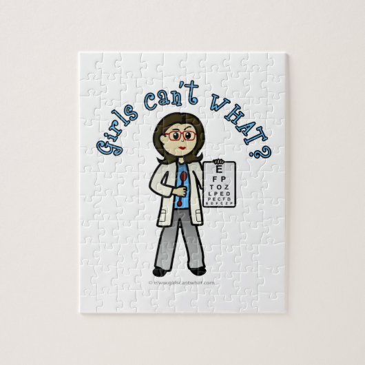 Puzzle Fille optométriste légère (Vertical)