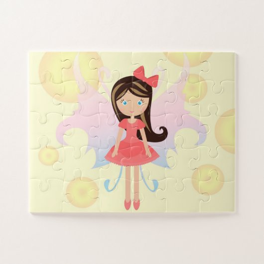 Puzzle Fille papillon (Horizontal)