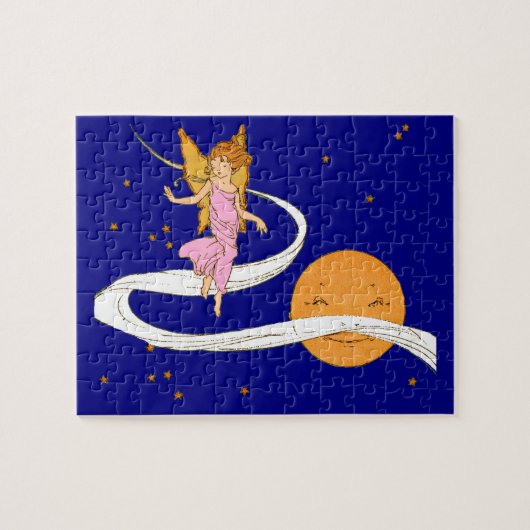 Puzzle fille papillon dans l'espace (Horizontal)
