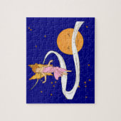 Puzzle fille papillon dans l'espace (Vertical)
