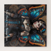 Puzzle Fille papillon gothique Steampunk (Horizontal)