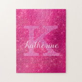 Puzzle Fille Parties scintillant rose chaud Sparkle Bling (Vertical)