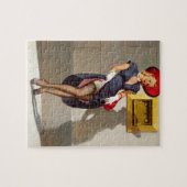 Puzzle Fille Pin-Up Rétro (Horizontal)