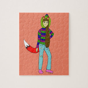Puzzle fille renard
