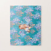 Puzzle fille sirène magique sous le pastel arc-en-ciel de (Vertical)